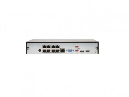 Видеорегистратор Dahua, IP 8-и канальный с поддержкой разрешения 4К и с 8 POE портами (DHI-NVR2108HS-8P-4KS2)